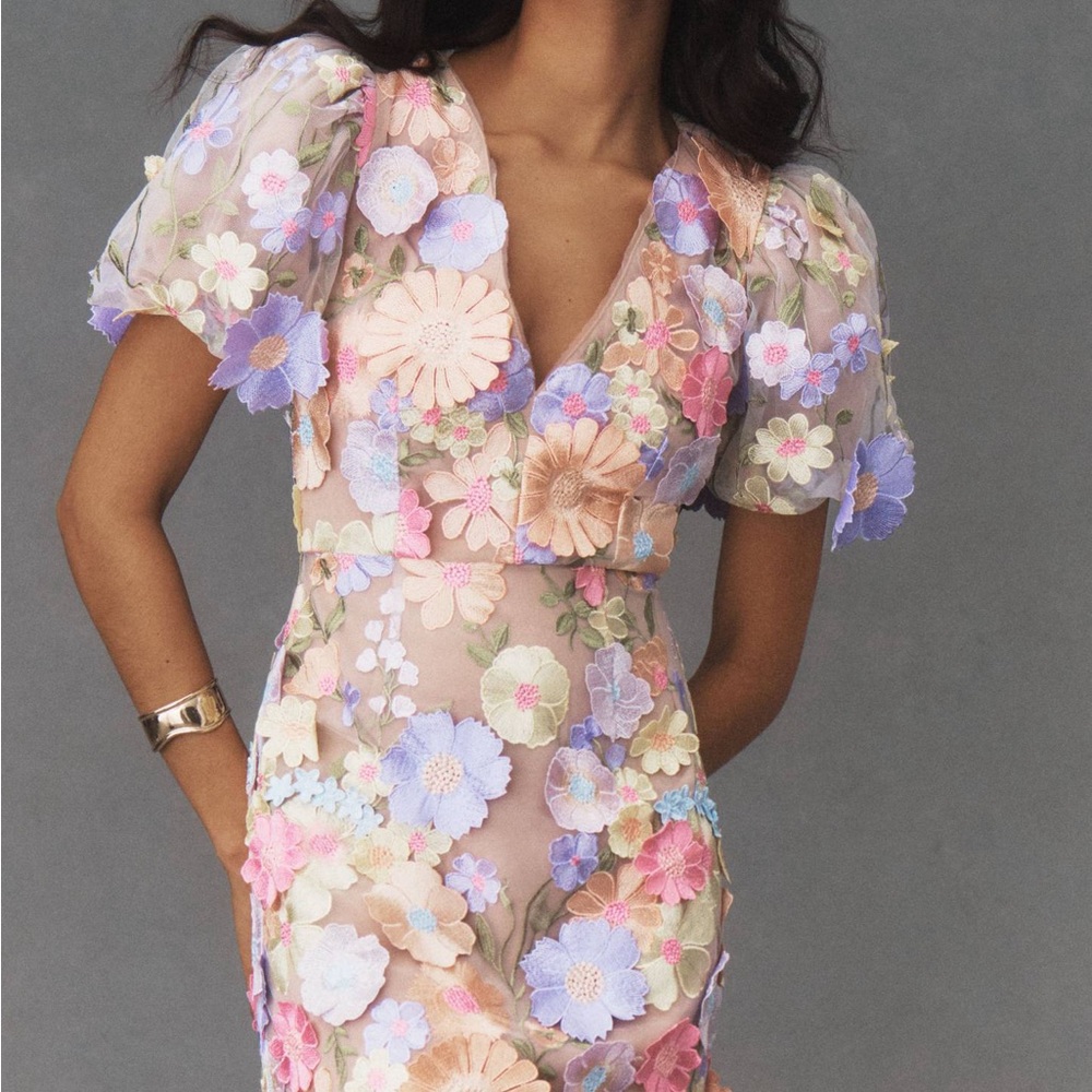Elliatt Anthea 3D Lace Mini Dress